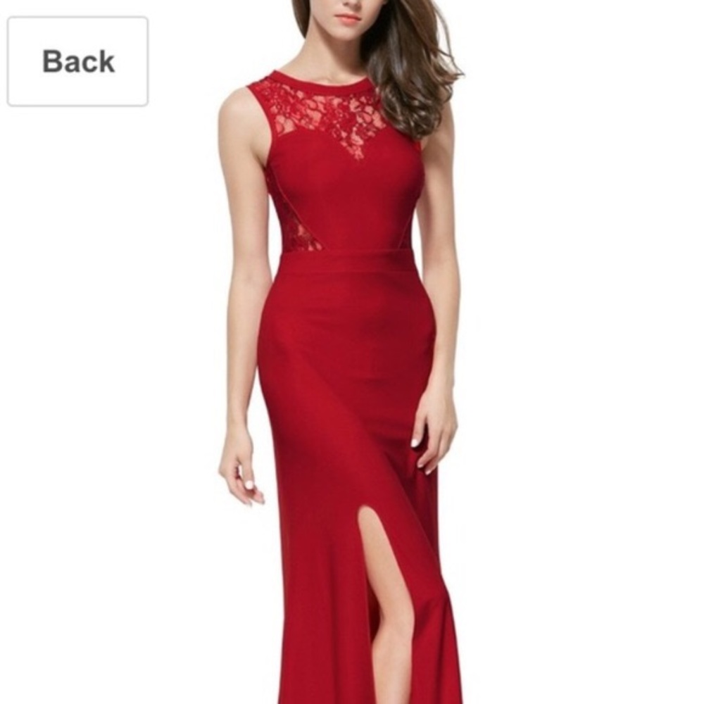 Miusol Red Lace Dress